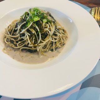 焼き海苔クリームパスタ